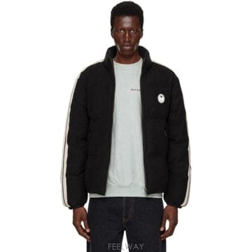 팜앤젤스 Moncler x  블랙 다운 트랙 패딩 재킷 PMED059S26FAB001 TP878202772