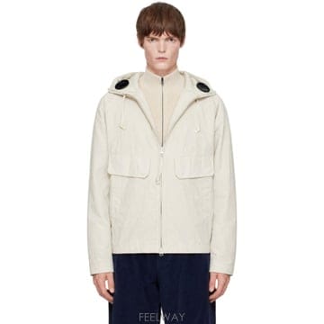 CP컴퍼니 오프 화이트 트윌 믹스 익스플로러 재킷 21CMOW078A 110305G TP878202548