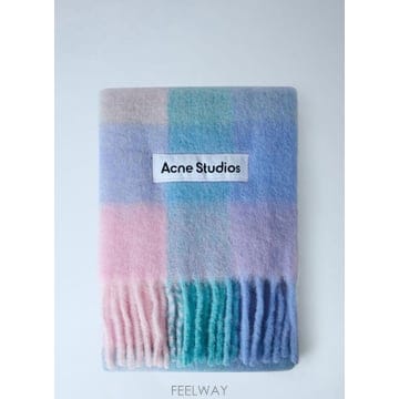 Acne 26 FW ��ũ�� ���� Mohair Checked Scarf acn0265041blu26 FW ��ũ�� ���� Mohair Checked Scarf acn0265041blu
