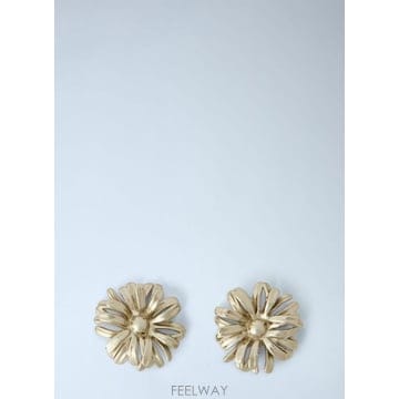 26 FW 드리스반노튼 여성 Floral Metal Earrings dvn0266044gld