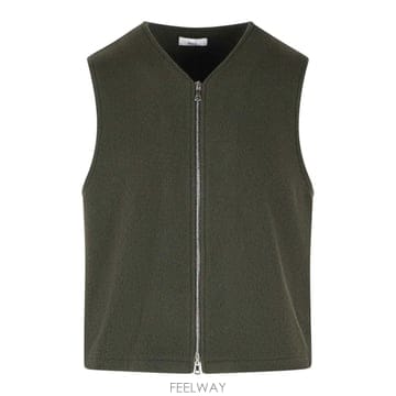26FW 리에르 Mole 울 베스트 NFL22X02TAUPEFLEECE TP582175599