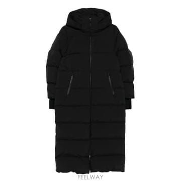 에르노 롱 다운 자켓 with 후드, 프론트 집 클로저, side 집 포켓  PI002046D12840930