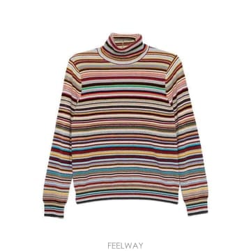 26FW 폴스미스 시그니처 스트라이프 Roll 넥 스웨터 W1R958NW1135692 TP581998090