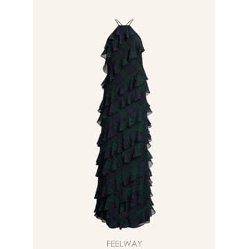 Ralph Lauren ���� �η� Evening �巹�� with flounces 100323295917000 TP582176457���� �η� Evening �巹�� with flounces 100323295917000
