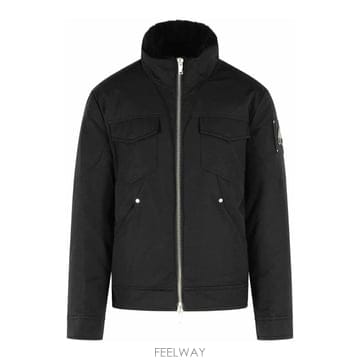 26FW 무스너클 Falcon 블랙 코튼 블렌드 자켓 M36MJ149S305 TP582176250