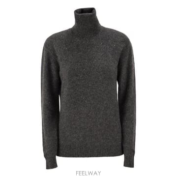 Fabiana Filippi 26FW �ĺ�Ƴ� �ʸ��� Fine ��Ʈ ��Ʋ�� in precious yarns with ����ũ�� ���� MAD26FW �ĺ�Ƴ� �ʸ��� Fine ��Ʈ ��Ʋ�� in precious yarn