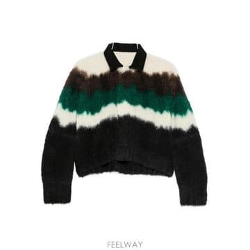 Sacai 26FW ��ī�� Chusen ���� Knith 2608677BLACK TP58217621526FW ��ī�� Chusen ���� Knith 2608677BLACK TP582176215