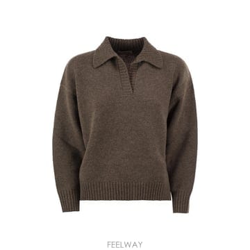 26FW 막스마라 WKDAGRE   버진 울 폴로 칼라 점퍼 2625366222600005 TP5821769
