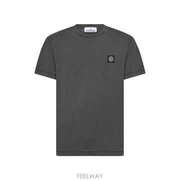 Stone Island 로고 패치 크루넥 티셔츠 L2S152100027S0013 V0062 TP9797791