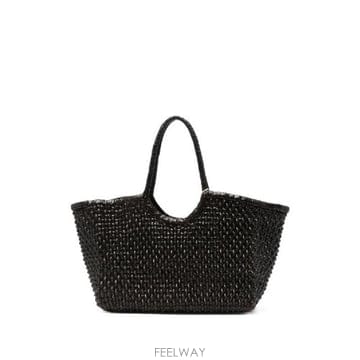 그란데비타 해외 드래곤 디퓨전 여성 NANTUCKET BASKET BAG 8977DGW6MATDKBROWN