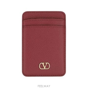 Valentino �׶�����Ÿ �ؿ� �߷�Ƽ�� ����ٴ� ���� VLOGO SIGNATURE LEATHER CARD CASE WP0B�׶�����Ÿ �ؿ� �߷�Ƽ�� ����ٴ� ���� VLOGO SIGNATURE