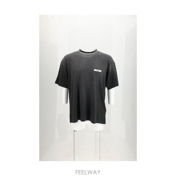 해외 이태리배송 SS27 레프리젠트 남성 페이드 효과의 크루넥 티셔츠 MLM101159_STAINEDBLA