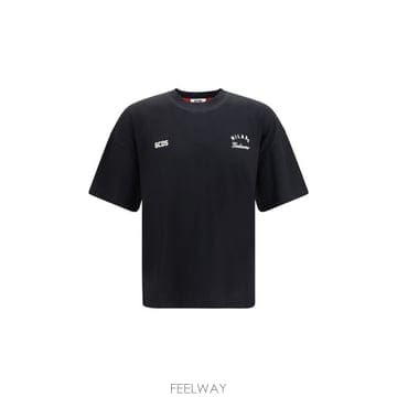 해외 이태리배송 AW26 지씨디에스 남성 뒷면 로고가 있는 코튼 크루넥 티셔츠 Z0MLQC214J080_99