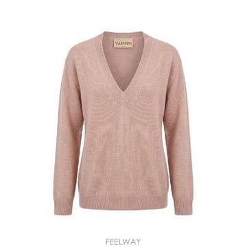 Valentino �׶�����Ÿ �ؿ� �߷�Ƽ�� ���� CASHMERE V NECKED ������ BKC76ZAJ6P45�׶�����Ÿ �ؿ� �߷�Ƽ�� ���� CASHMERE V NECKED ������