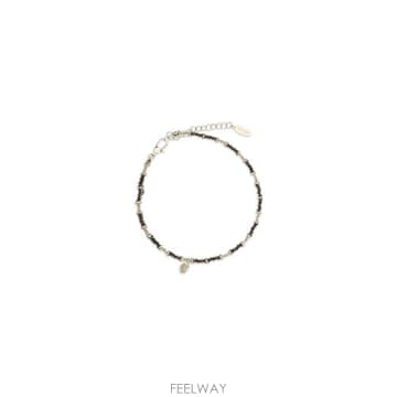 해외 이태리배송 AW26 브루넬로쿠치넬리 여성 헤마타이트와 925 스털링 실버 발찌 MCAV9LB07P_CK