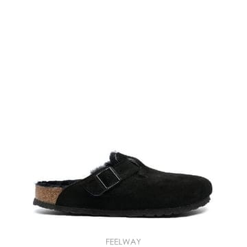 그란데비타 해외 버켄스탁 남성 BOSTON SHEARLING 슬리퍼 259883BLACK BLACK