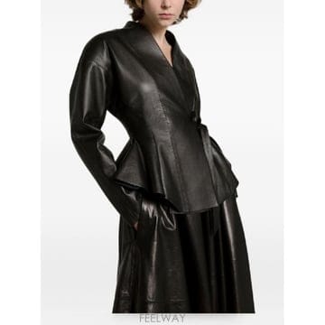 Alberta Ferretti �׶�����Ÿ �ؿ� �˺���Ÿ�䷹Ƽ ���� FAUX LEATHER MIDI ��ĿƮ 370551900555�׶�����Ÿ �ؿ� �˺���Ÿ�䷹Ƽ ���� FAUX LEATHER MIDI 