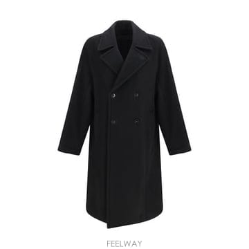 해외 이태리배송 AW26 르메르 남성 숏 더블 브레스트 울 알파카 코트 CO1169LF1700_BK999