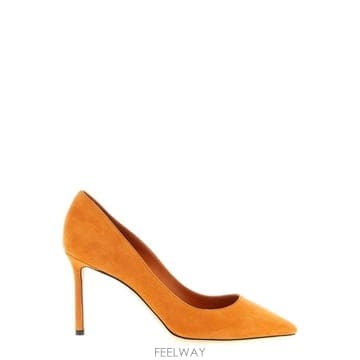 Jimmy Choo Romy 포인티드 토 펌프스 ROMY85KDU SUNSETORANGE TP97983358