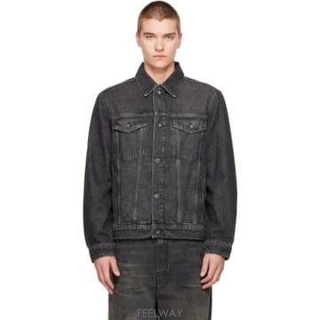 26 FW 랙앤본 블랙 rb 3 트러커 데님 재킷 262055M180003
