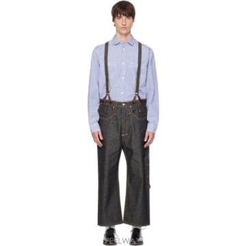 26 FW 준야 와타나베 블랙 Levis 서스펜더 데님 진 262253M186000
