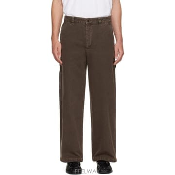 26 FW 아페쎄 브라운 캔버스 카펜터 슬랙스 262252M191006