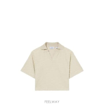26 FW 오프화이트 로고 패턴 크롭 티셔츠 29A00713TW230 TP456388772