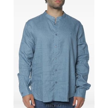 | Other Brand | 26 FW Trussardi stand up collar linen shirt MS110T19024 TP4526 FW Trussardi stand up collar linen shirt MS110T1902