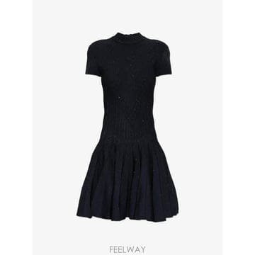 Balmain 26 FW �߸� ���� ��� �ø��� �̴� �巹�� HF1R7510KK04 TP45839056226 FW �߸� ���� ��� �ø��� �̴� �巹�� HF1R7510KK04 T