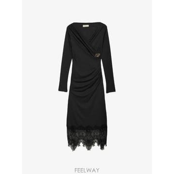 Blumarine 26 FW ���縶�� ���̽� Ʈ���� �ָ� �̵� �巹�� RF6091J161007601 TP45932512426 FW ���縶�� ���̽� Ʈ���� �ָ� �̵� �巹�� RF6091J1