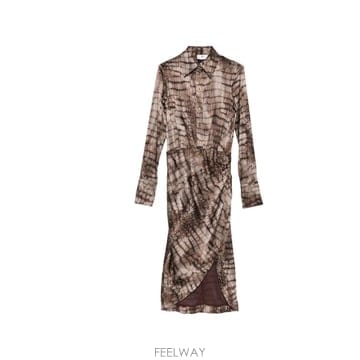 26 FW Elisabetta Franchi 긴소매 미디 드레스 AB89261E2 TP456366933