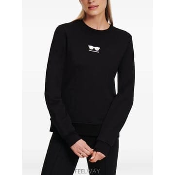 26 FW 칼라거펠트 시그니처 자수 디테일 오가닉 코튼 스웨트셔츠 A1W20009 TP454434645