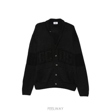 26 FW GCDS logo intarsia knit cardigan C2MWQF154K155 TP45961