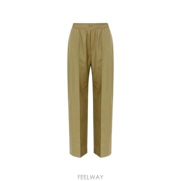 26 FW 겐조 로고 웨이스트밴드 플리츠 울 팬츠 FG62PA3149TV TP454480629