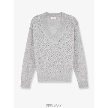 [N85]브루넬로 쿠치넬리 MRG562502 여성 니트 스웨터 가디건 BRUNELLO CUCINELLI Mo