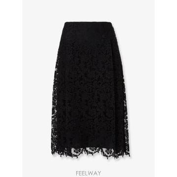 FENDI [N85]��� FQ7762 ���� ��ĿƮ ġ�� �������� FENDI Black macrame lace skirt[N85]��� FQ7762 ���� ��ĿƮ ġ�� �������� FENDI Black