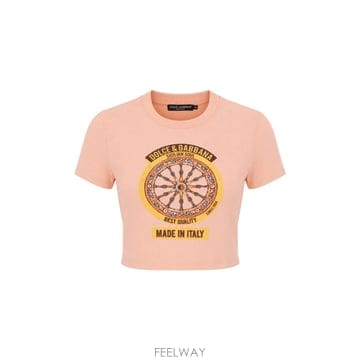 Dolce&Gabbana [W63]��ü�ذ��ٳ� F8V95TGDDVL F3429 ���� Ƽ���� ���� ž T SHIRT[W63]��ü�ذ��ٳ� F8V95TGDDVL F3429 ���� Ƽ���� ���� 