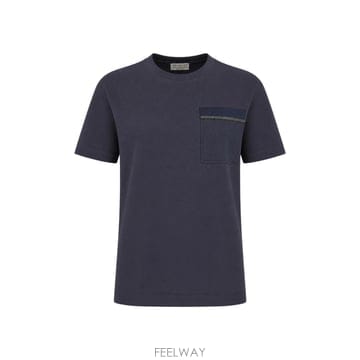 Brunello Cucinelli [W63]���ڷ� ��ġ�ڸ� M0T81B2M10 C7186 ���� Ƽ���� ���� ž T SHIRT[W63]���ڷ� ��ġ�ڸ� M0T81B2M10 C7186 ���� Ƽ���� ��