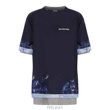 [W63]발렌시아가 A009CWTUVJ7 8065 남성 티셔츠 상의 탑 T SHIRT