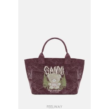 GANNI [G95]���� C2080040431 ���� ��Ʈ�� ž�ڵ�� ���۹� ���� ��� ũ�ν� SHOPPER SNOW T[G95]���� C2080040431 ���� ��Ʈ�� ž�ڵ�� ���۹� ����