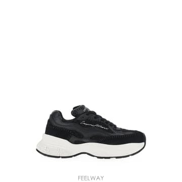 26 FW 아르마니 로고 자수 휩스티치 스니커즈 EW003056AF27291 TP458258158