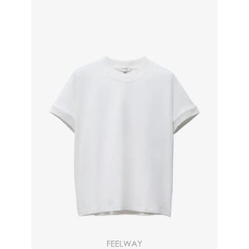26 FW 베르사체 자수 스트레치 코튼 저지 티셔츠 10237531A17888 TP455436507