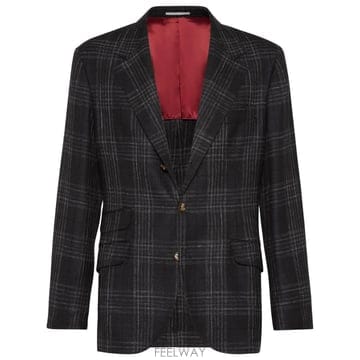 Brunello Cucinelli 26 FW ���ڷ� ��ġ�ڸ� Ÿź üũ �������� MR4437BWDC001 TP45845900726 FW ���ڷ� ��ġ�ڸ� Ÿź üũ �������� MR4437BWDC0