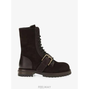 Dolce&Gabbana 26 FW ��ü�ذ��ٳ� buckle detail lace up boots CT1127A3S76 TP4595926 FW ��ü�ذ��ٳ� buckle detail lace up boots CT1127A