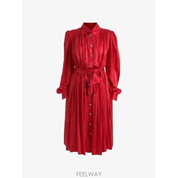 Dolce&Gabbana 26 FW ��ü�ذ��ٳ� ��Ʈ �̵� �ø��� �巹�� DR28739 TP45845009626 FW ��ü�ذ��ٳ� ��Ʈ �̵� �ø��� �巹�� DR28739 TP4