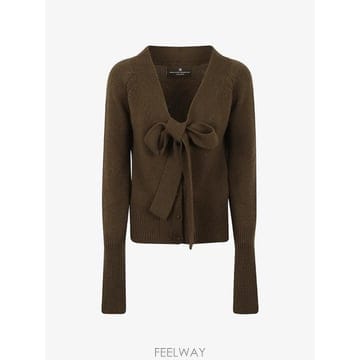 Ermanno Scervino 26 FW �������뼳��� bow detail fine knit cardigan D495N728IWN TP4526 FW �������뼳��� bow detail fine knit cardigan D49