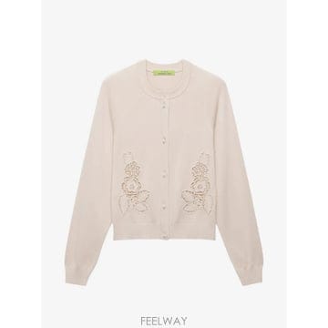 | Other Brand | 26 FW Shanghai Tang openwork floral applique cardigan B3WRC326 FW Shanghai Tang openwork floral applique cardigan 