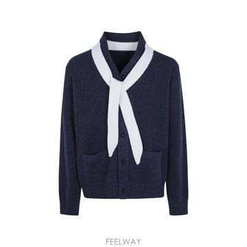 26 FW 사카이 스카프 디테일 울 가디건 2604068M TP456728491