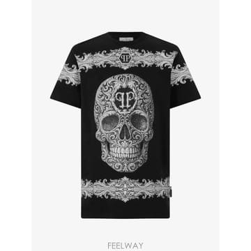 Philipp Plein 26 FW �ʸ��÷��� �ٷ�ũ ���� Ƽ���� FAFCMTK9192PJY002N TP45972609626 FW �ʸ��÷��� �ٷ�ũ ���� Ƽ���� FAFCMTK9192PJY002N
