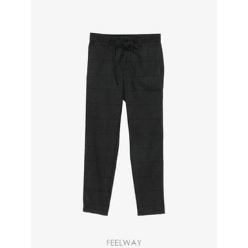 26 FW 보스 체크 패턴 드로스트링 팬츠 50570678 TP458809805